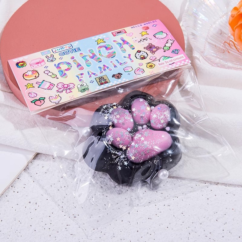 Gato garras pellizcadas pellizcadas Le red explosión lindo dibujos animados ventilación descompresión gatito barro sensación juguetes de silicona de grado alimenticio