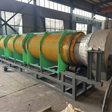 连续式矿粉金属粉电磁加热沙子盐粮食不锈钢高产节能 滚筒烘干机