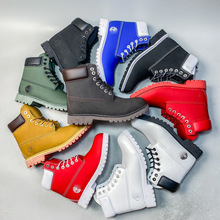 莆田纯原天伯伦大黄靴跨境多色加绒舒适防水耐磨男女高帮马丁靴