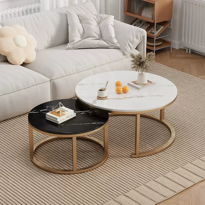 茶几客厅家用圆桌小型简约现代轻奢沙发边几边桌阳台角几茶几桌子