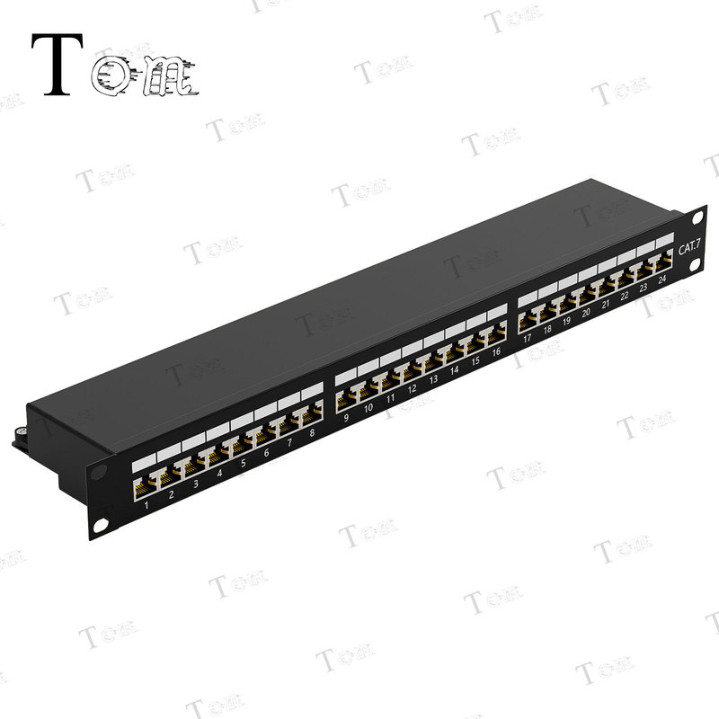High Quality Category 6E Shielded Network Patch Panel Cat6A/Cat7 24-Port Stp Shielded Patch Panel High Quality Category 6E Shielded Network Patch Panel Cat6A/Cat7 24-Port Stp Shielded Patch Panel