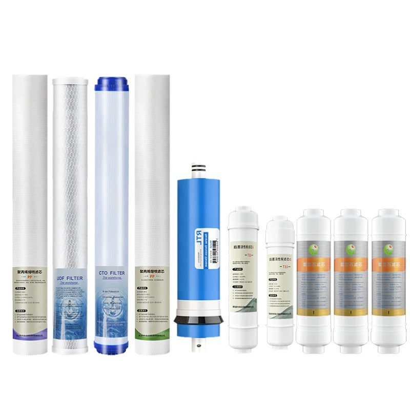 Весенний торговый автомат для воды с полным набором фильтрующих элементов ROМембрана задний активированный уголь T33 фитинги для фильтрующих элементов из хлопка PPM обратного осмоса