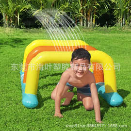 新款pvc充气喷水器 儿童充气洒水器 隧道水障碍物充气喷水跨栏