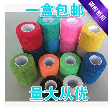 Эластичный спортивный самок adhesive эластичный бинт, браслет для запястья, наколенники