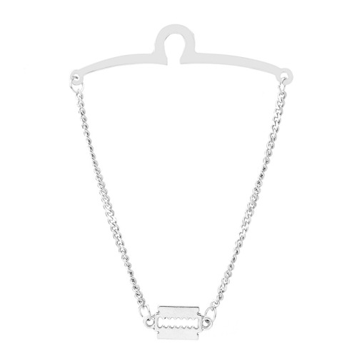 Minimalist fashionable tie accessory Gold chain tie clip Creative tie accessory