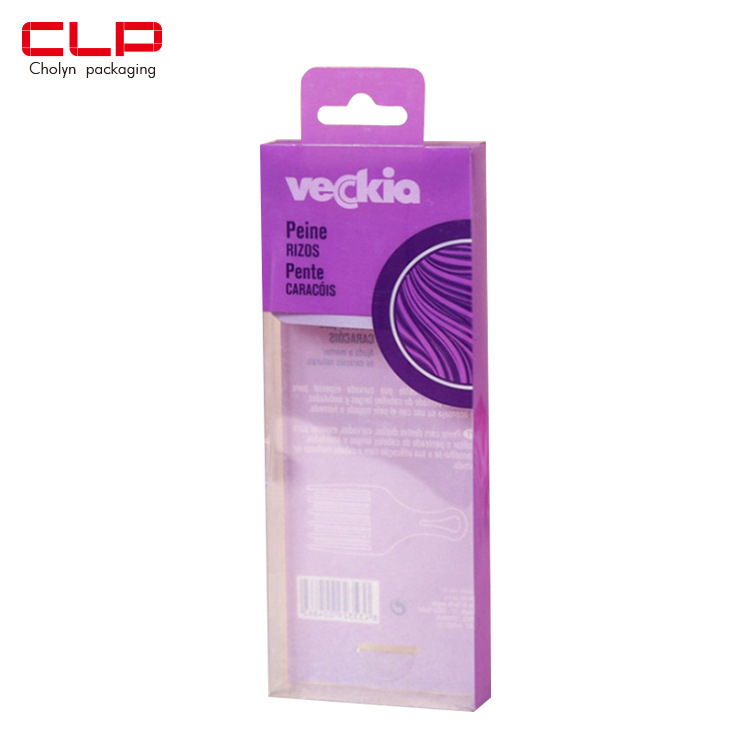 Creativo transparente de PVC conejo orejas cepillo de lavado de cara caja de embalaje pet peine de necesidades diarias caja de plástico pp caja de color impresa logo