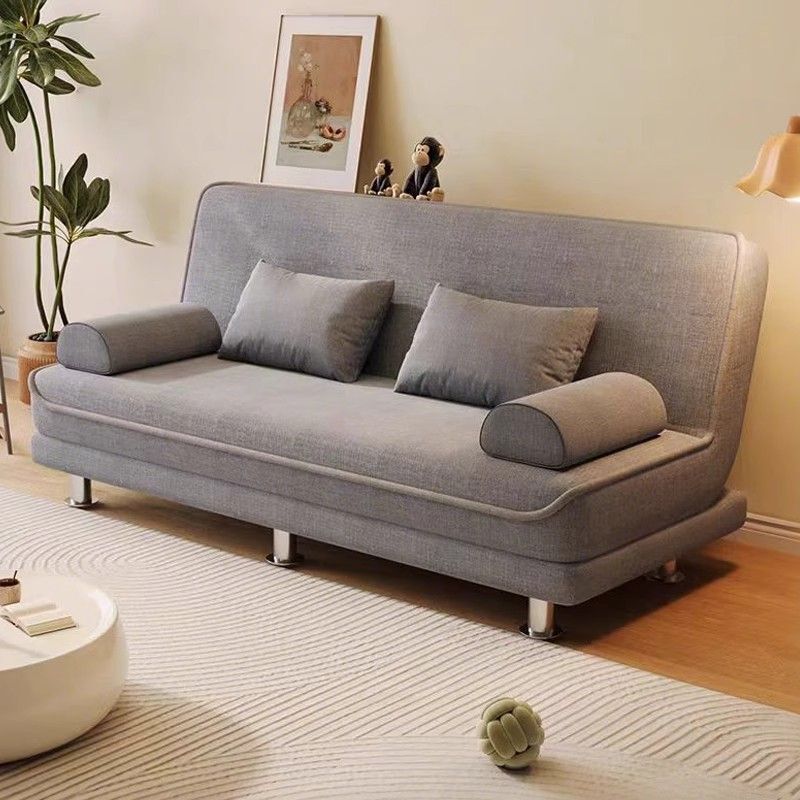 Small Apartment Sofa, Foldable, for Rental Housing, Office, Cheap, Dual-Purpose Sofa Bed for Nap, Convertible Bed, Double Seat