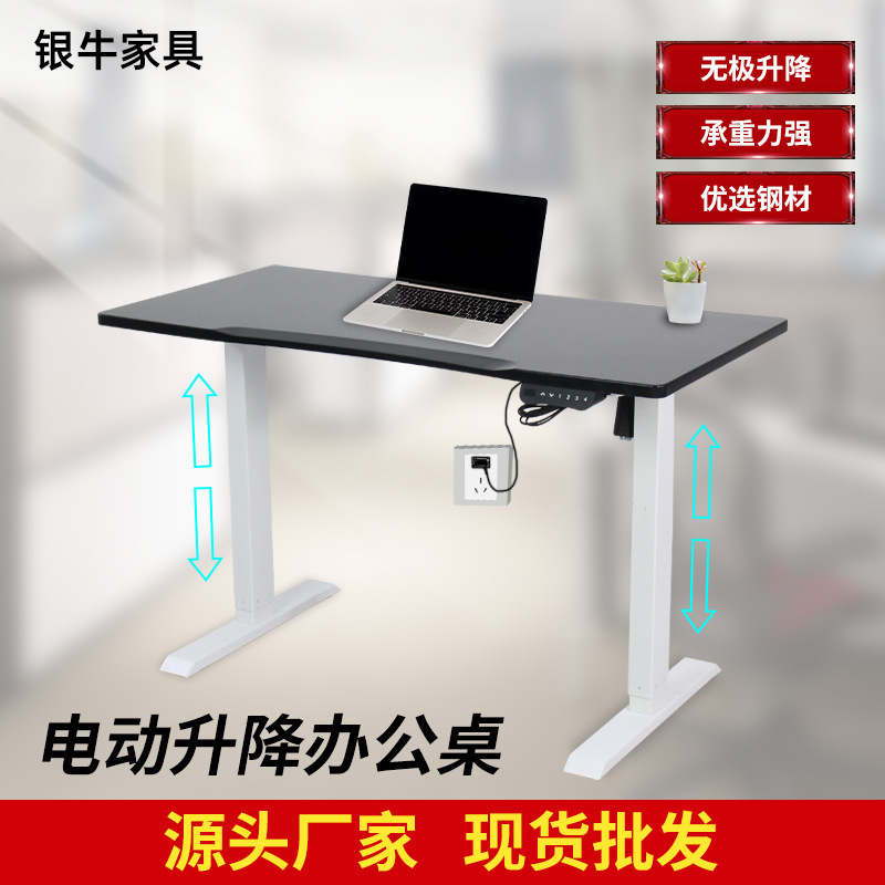 Electric Lifting Computer Desk Ergonomic Vertical Adjustable Lifting Table E-Sports Table Home Learning Desk