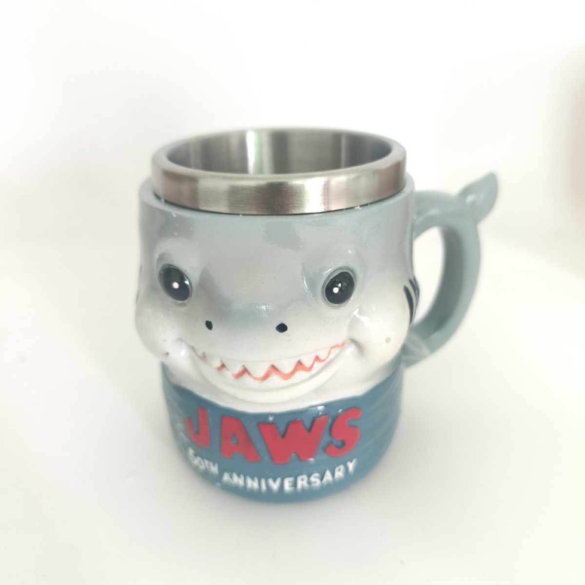 Taza de Tiburón Blanco de Terror Transfronterizo, Taza de Tiburón Blanco, Artesanías de Resina, Adornos de Resina, Nicho de Alta Gama