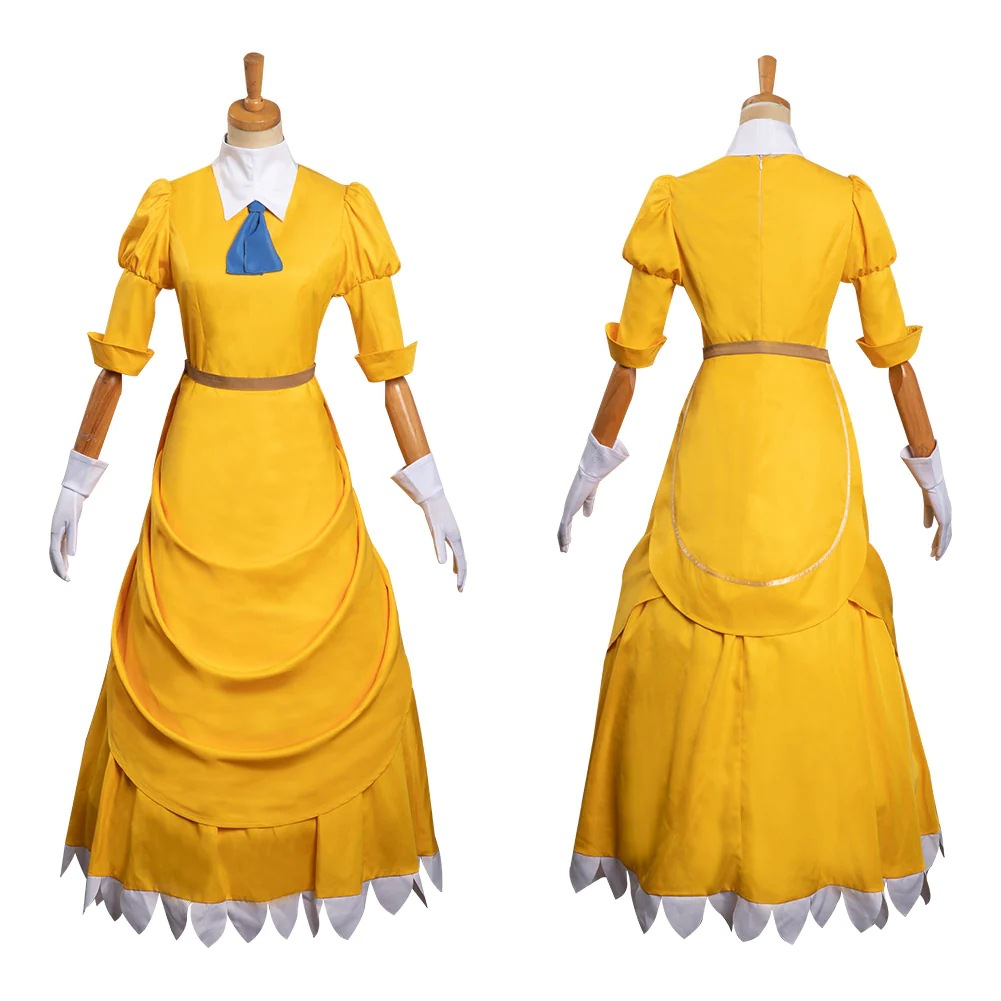 泰山珍妮cos 服 角色扮演套装 黄色连衣裙 万圣节嘉年华公主裙