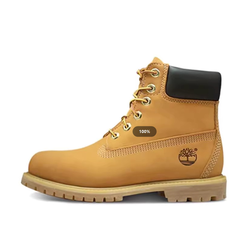 踢不烂哦 天伯伦马丁靴高帮鞋新款男女鞋冬季潮流防水耐磨大黄靴