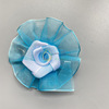 Shiffon hair band handmade, hair accessory contains rose flower-shaped, thin weaving, flowered