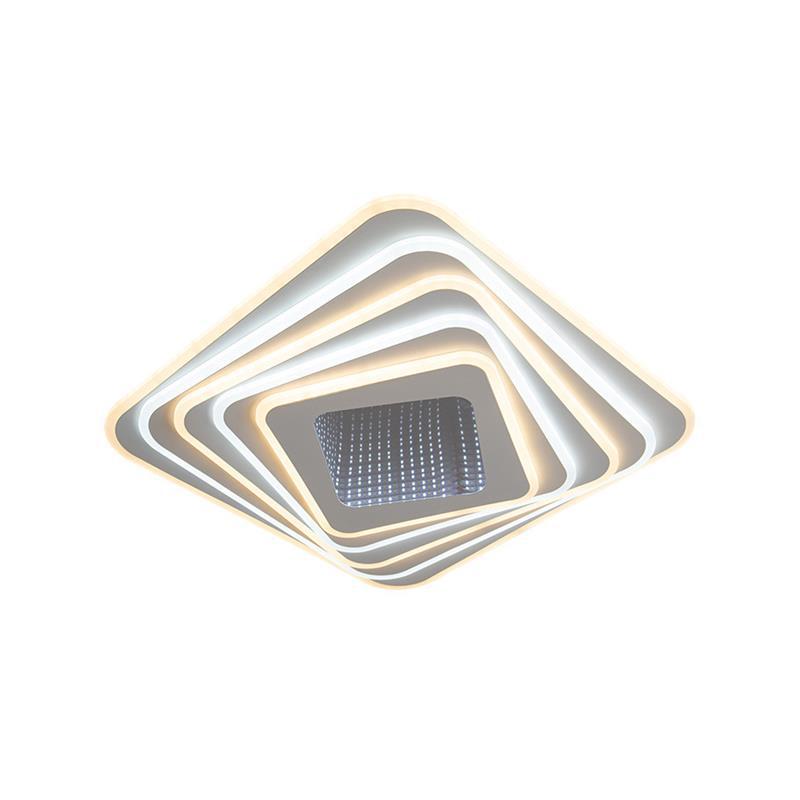 Luz popular2024 habitación doméstica dormitorio principal lámpara de control de voz cuadrada sala de voz hogar nuevo dormitorio inteligente moderno