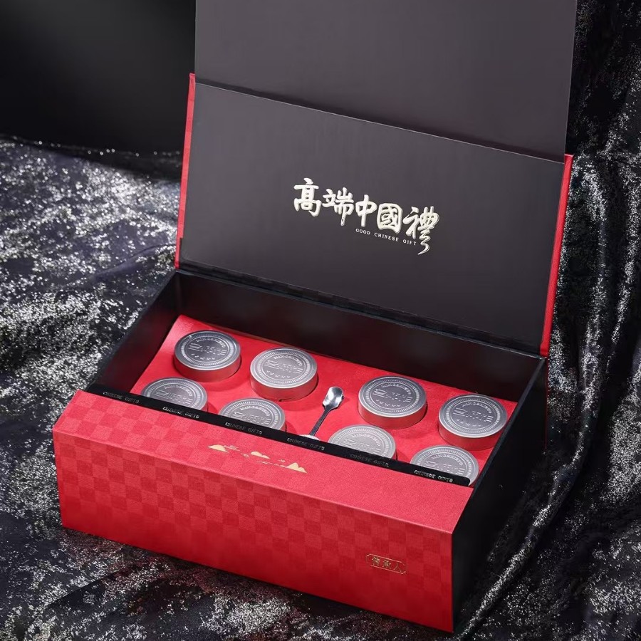 小罐茶礼盒包装盒黑枸杞西洋参松茸茶叶礼盒装空盒子档茶包装茶盒