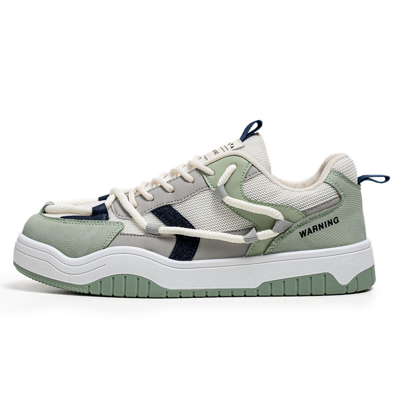 2024 verano nuevo hombre transpirable delgado deportivo casual con suela gruesa de cordón pequeño zapatos blancos zapatos de moda