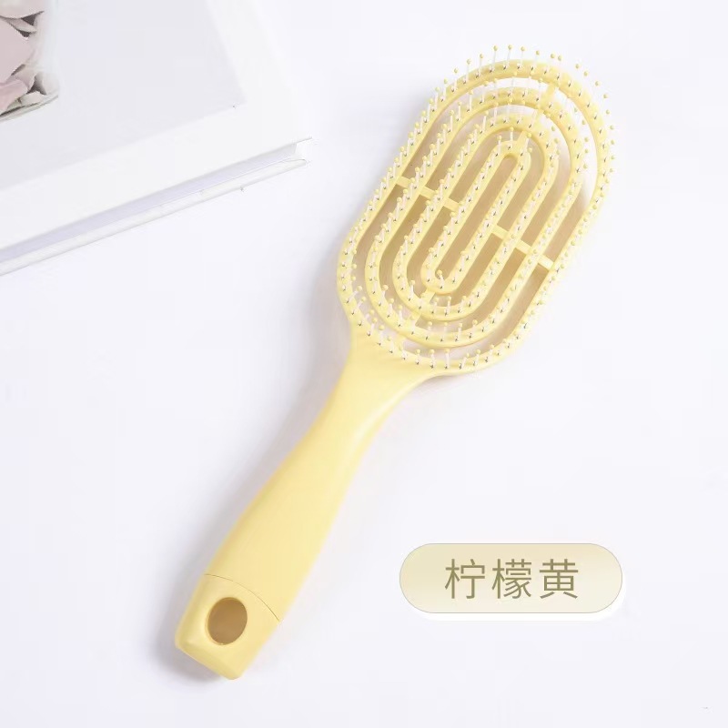 El nuevo peine de costillas de goma antideslizante esponjoso de Amazon peine peine de masaje de pelo suave peine de pelo rizado de rebote peine de niña