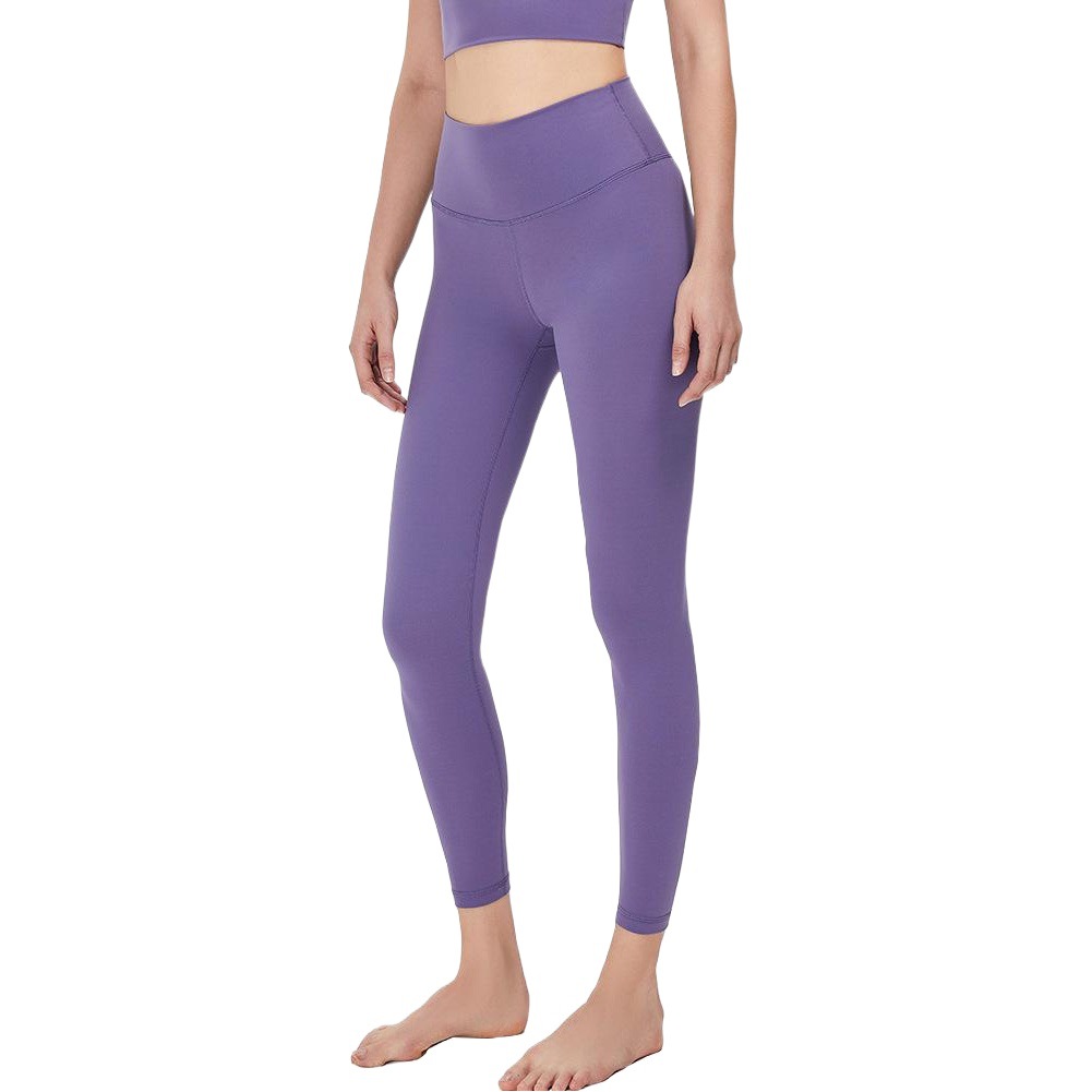 En stock nuevo luplus pantalones de yoga desnudos europeos y americanos pantalones de melocotón de cintura alta para mujer pantalones de fitness para correr Pantalones deportivos