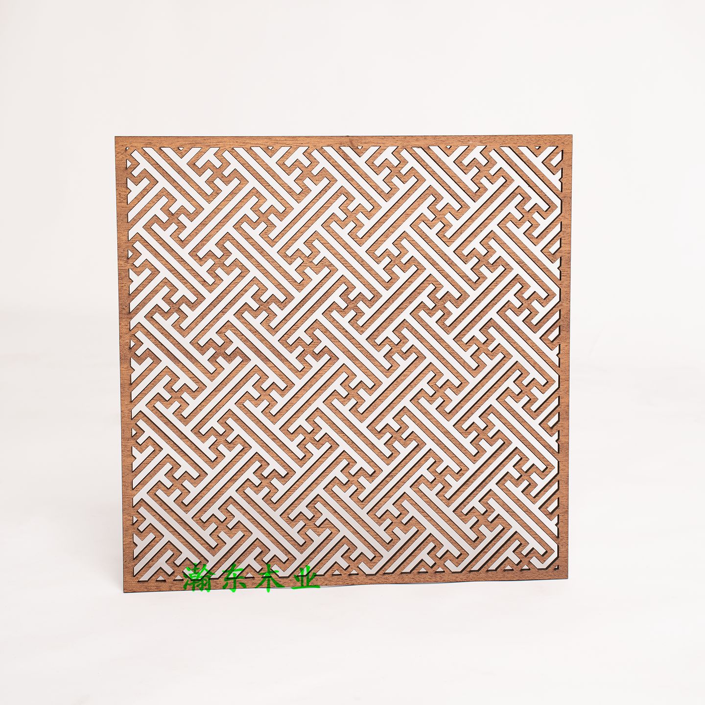 DIY Natural Black Walnut Cherry Interior Decoration New Chinoiserie Partition Screen Sand Table Model Cut Out Wooden Board Material