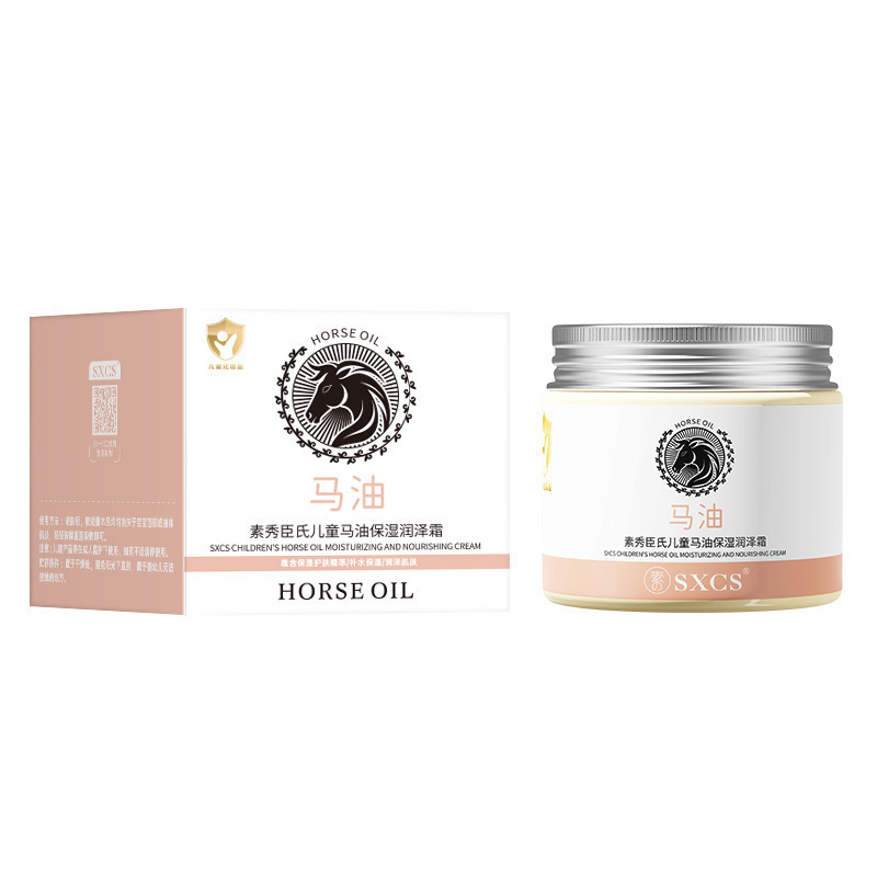 Suezson 's Oil of Horse Baby Humectant Cream, crema hidratante, crema facial, crema para mejorar la piel seca.
