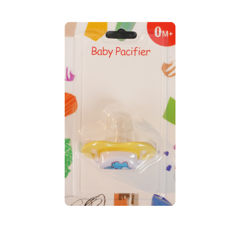 Tarjeta inglesa bebé chupete dibujos animados silicona durmiendo pezón recién nacido bebé comodidad pezón con tapa