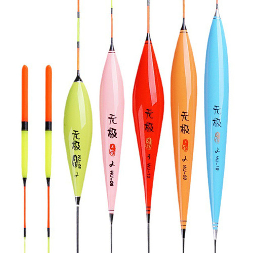 Chujiang fishing gear Bal fir wood float thick eye-catching tail float wholesale fishing gear manufacturer direct supply