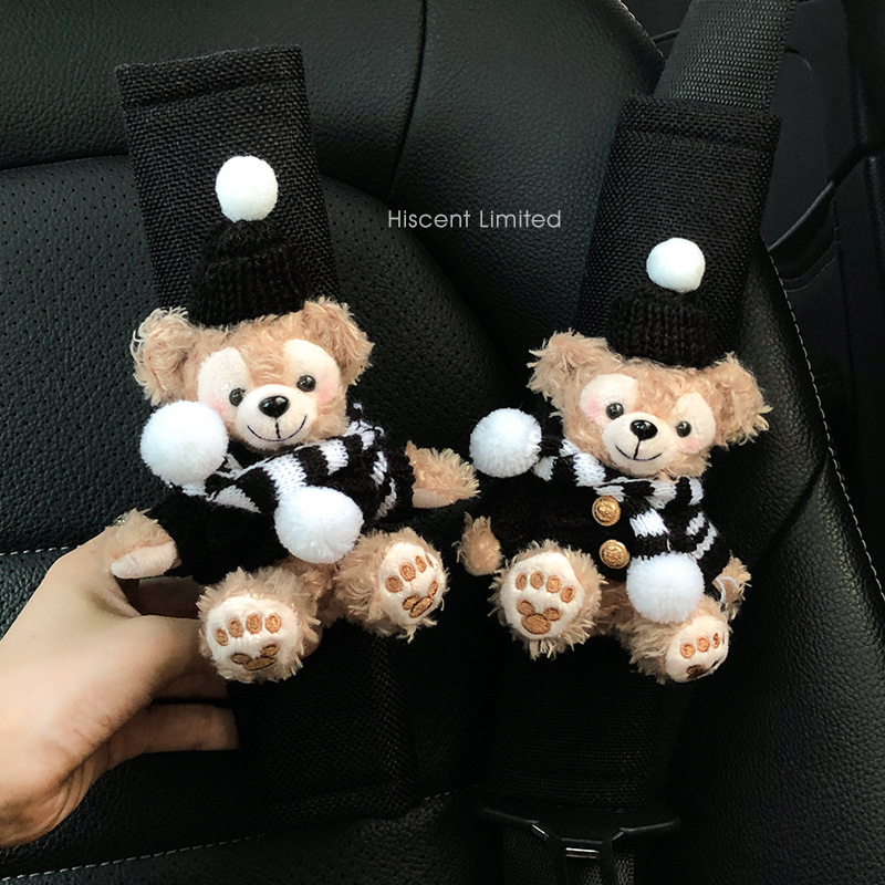Funda Protectora de Felpa para Cinturón de Seguridad de Auto Decorativa