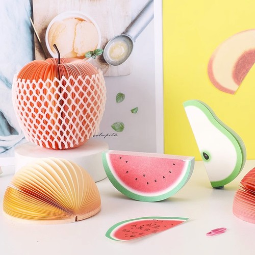Creative Fruit Notepad Student Tearable Non-Adhesive Memo Sticky Notes Memo Portable Message Strip Sticky Notes Wholesale 