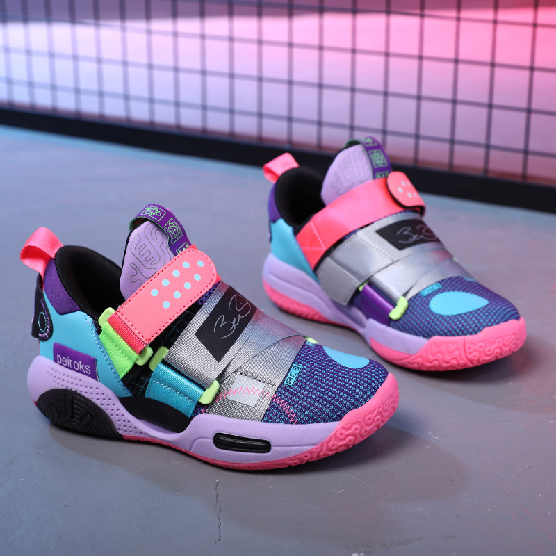 Children's Mesh Basketball Shoes for Boys, Breathable, Professional Training Shoes, Children's Shoes with Sound Effect Children's Mesh Basketball Shoes for Boys, Breathable, Professional Training Shoes, Children's Shoes with Sound Effect