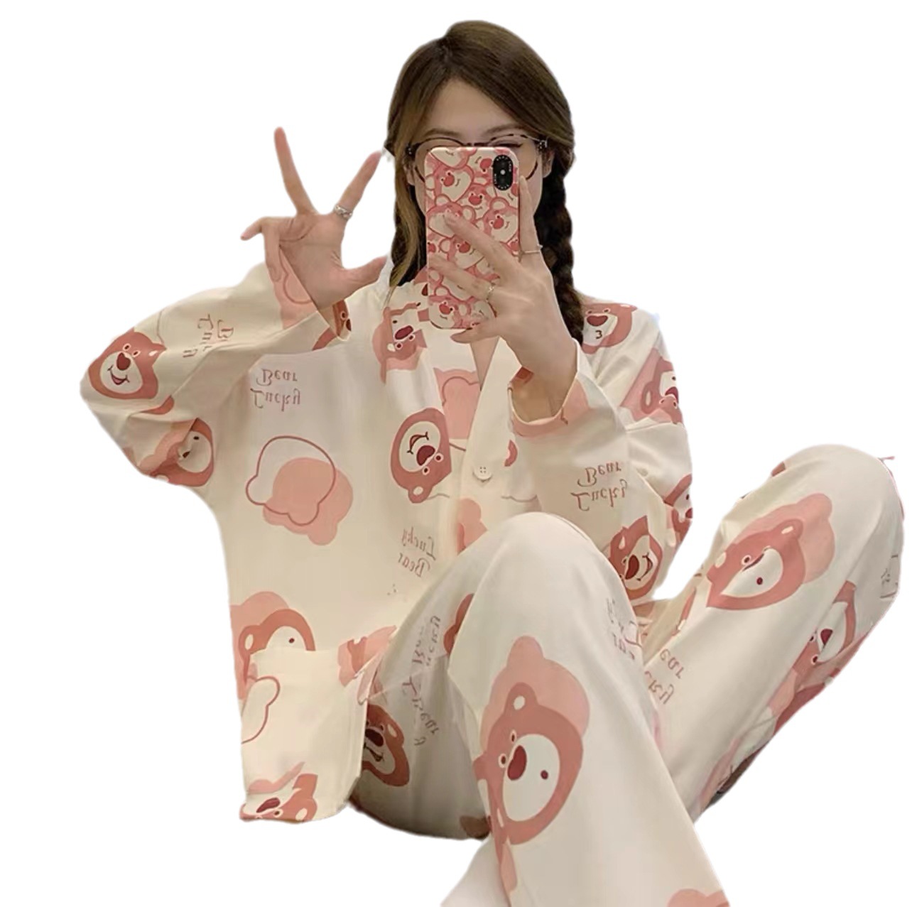 Cute autumn demi-season pijama