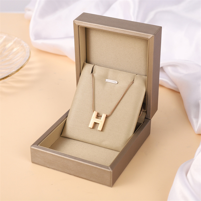 Fashion Letter Titanium Steel Pendant Necklace 1 Piece