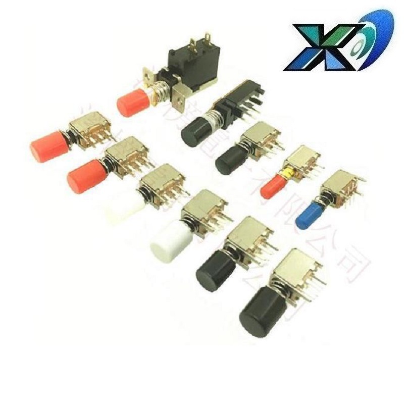 侧按6脚按键开关  迷你按钮开关卧式  卧式直键开关 直键开关6脚