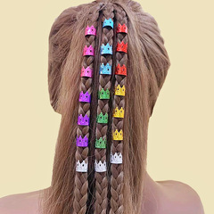 Hair Weave Connector Ring for Wigs and Braids, Specialty Accessory Ring, Human Hair Braids, Aluminum Braiding Ring with Hollow Floral Aluminum Circle