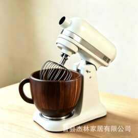 木质沙拉碗带手柄酸奶拌饭碗面粉面团搅拌碗水果甜品酸奶碗搅拌碗