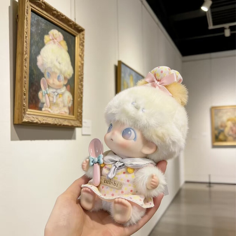 Dimoo Newborn Diary Doll Clothing Replacement Clothes Cute and Delicious Little Cake Chef Outfit [Doll Not Included]