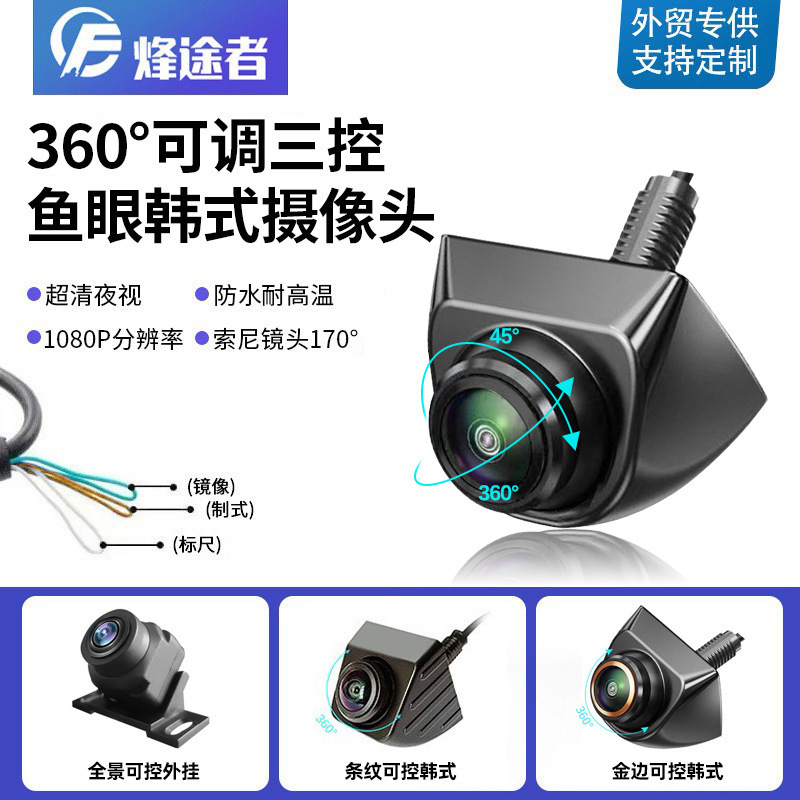 Neutral 360 ° Adjustable 1080P Three-Control Metal Fisheye Korean Screw Camera Panoramic Fisheye Lens