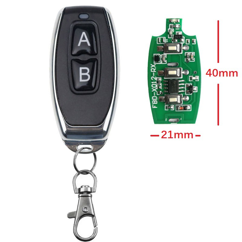 EV1527金属小辣椒学习码遥控器 遥控钥匙1键2键3键4键315 433可选