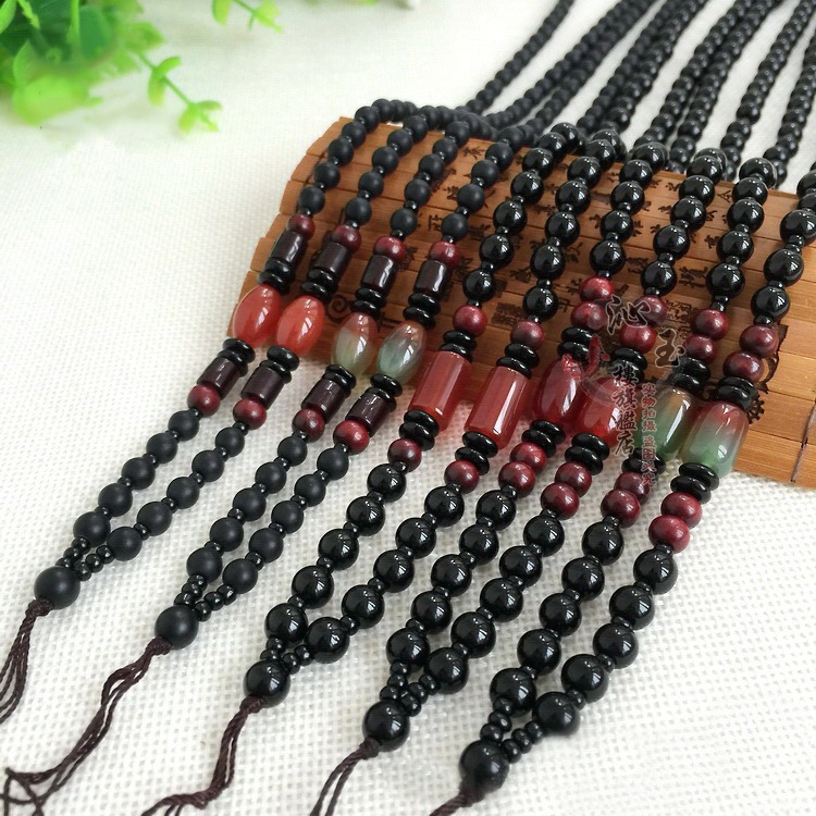 手工编织玛瑙转运珠全珠圆珠项链绳天然翡翠毛衣链吊坠绳玉线挂绳