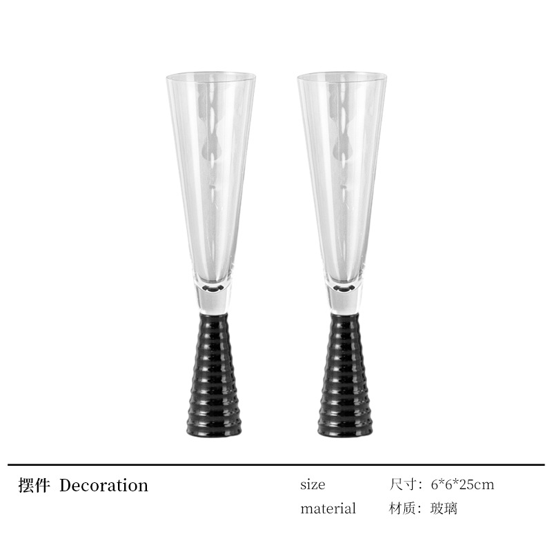 블랙 스레드 레드 와인 잔 B(쌍)