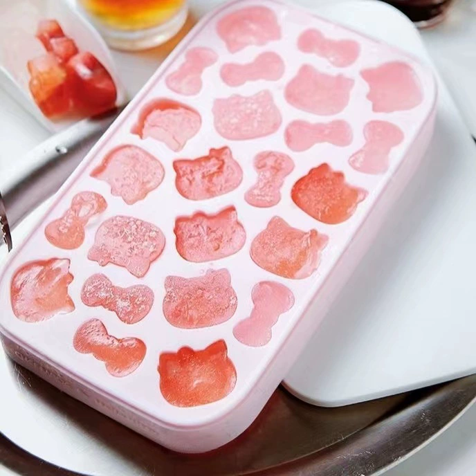 Хелло Китти, ледяные кубики, силиконовая формочка для замораживания