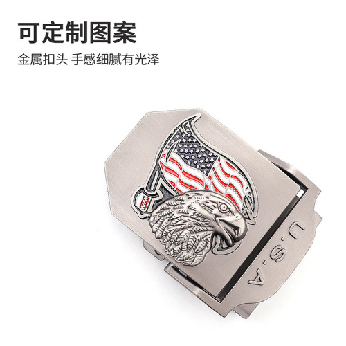 American Eagle Smooth Buckle Canvas Belt Men's Tactical Youth Outdoor Jeans Belt New Casual Wholesale Women