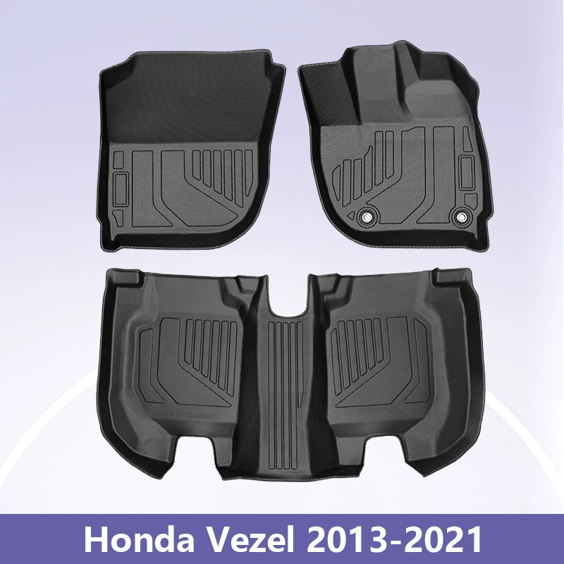 Подходит для Honda HondaVezel2013-2021 правого руля 3D всепогодный материал TPE ножки коврик багажника коврик