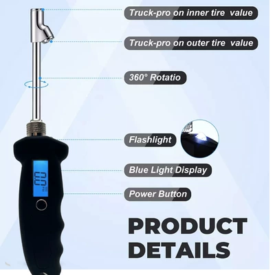 gauge for heavy-duty trucks and: Air pressure gauge/tire pressure gauge