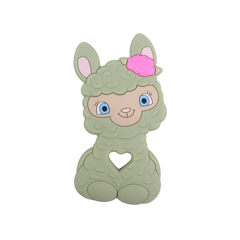 Amazon nuevo bebé de dibujos animados animal ovejas molares mordedor bebé juguetes creativos maternal y niño suministros fabricante