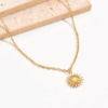 Design fashionable accessory solar-powered stainless steel, pendant, necklace, European style, simple and elegant design