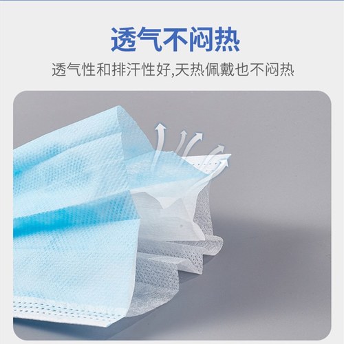 Manufacturer supplies disposable wide ear loop masks with independent packaging, three-layer meltblown thick protective material