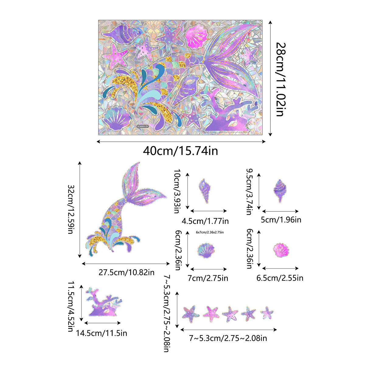 Cute Pastoral Rainbow Flower Plastic Wall Sticker Wall Art display picture 34