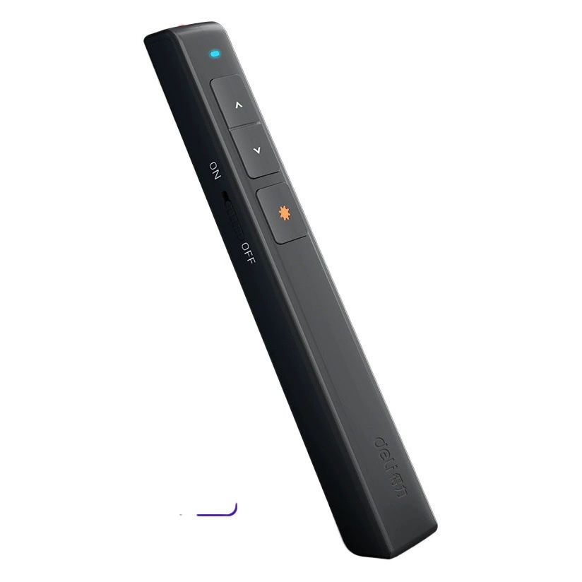 Deli 2802 Лазерная проекция Демонстрационная ручка PPT Page Flip Pen Пульт дистанционного управления Ручка Электронная ручка Whip Page Flip Обучение Pen