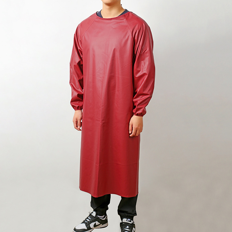 Delantal con mangas, comedor acuático a prueba de aceite, impermeable y resistente al desgaste, ropa de trabajo, manga larga.