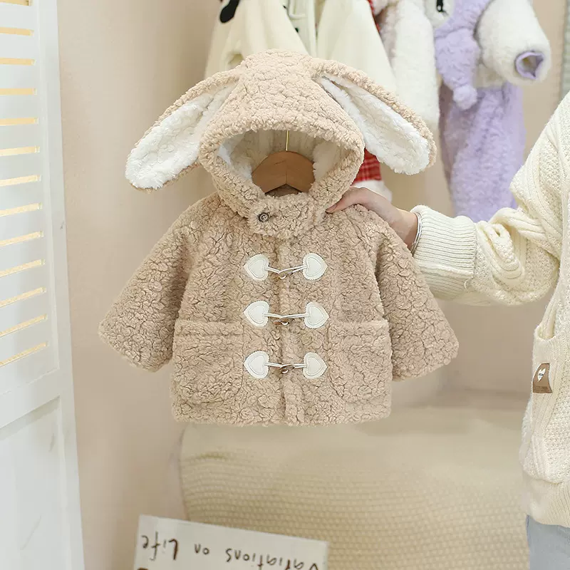 婴儿女宝宝衣服外套棉衣棉服冬季婴幼童加厚一岁女孩幼儿冬款棉袄