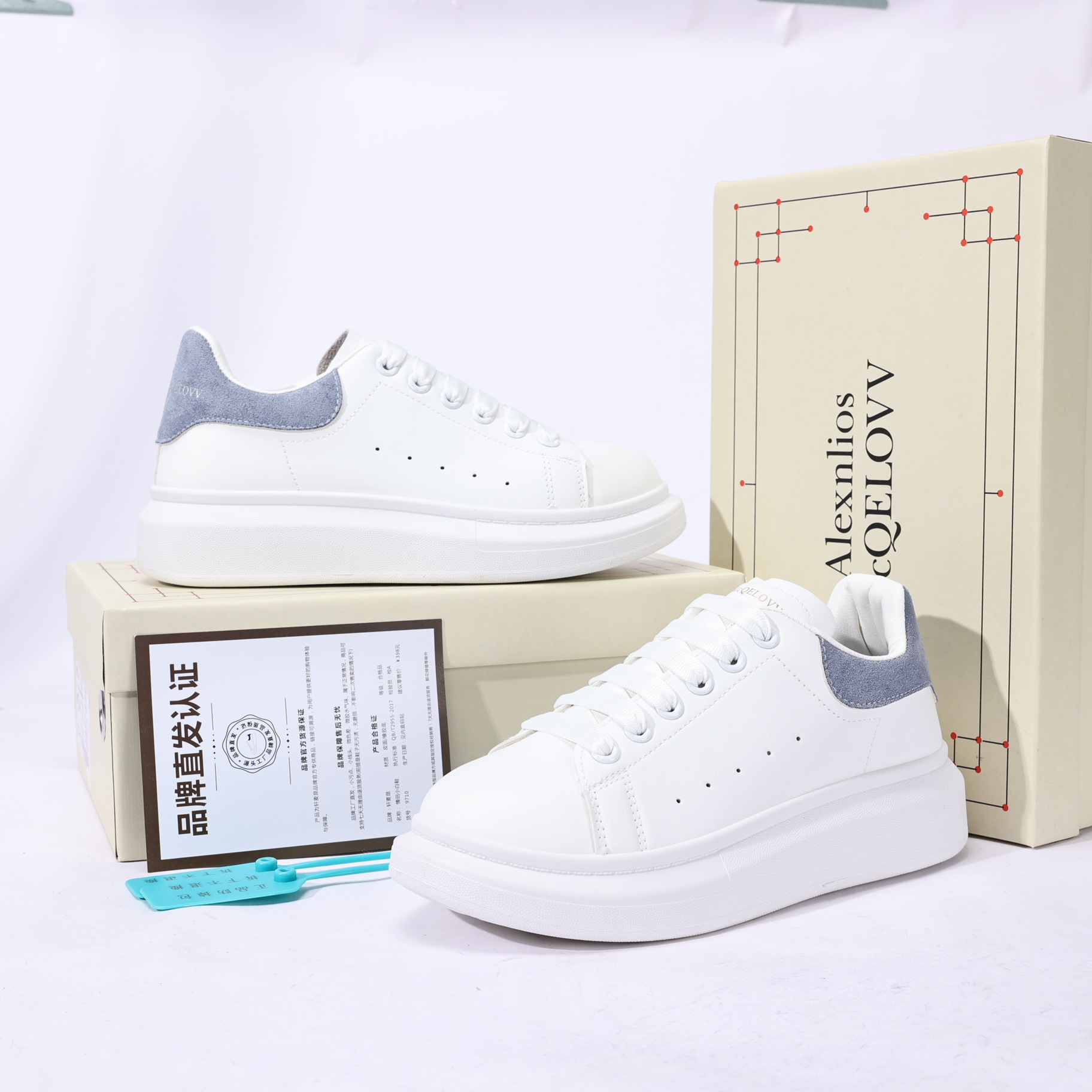 Xuan maikun zapatos blancos versión alta altura aumento plataforma zapatos pareja clásica casual todos a juego zapatos de hombre y mujer al por mayor